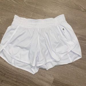 White lulu lemon shorts